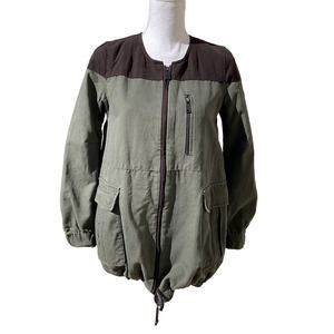 Zara Woman Olive & Black Oversized Jacket